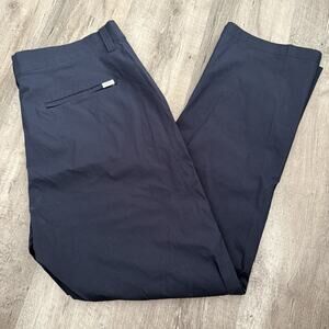 Orvis Trek Cargo Pant Mens Sz 40x31 Blue Nylon Stretch Phone Pocket Straight Leg